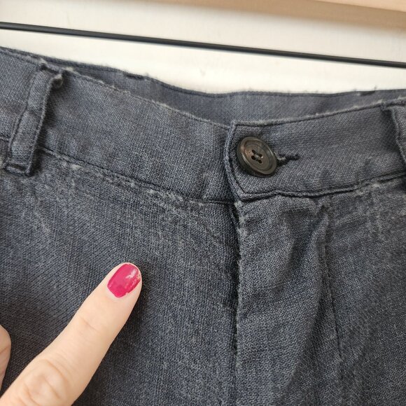 Billy Reid Grey Flat Front Trousers Dress Pants Virgin Wool Silk Cashmere 36 - Picture 10 of 11